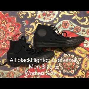 All Black Converse